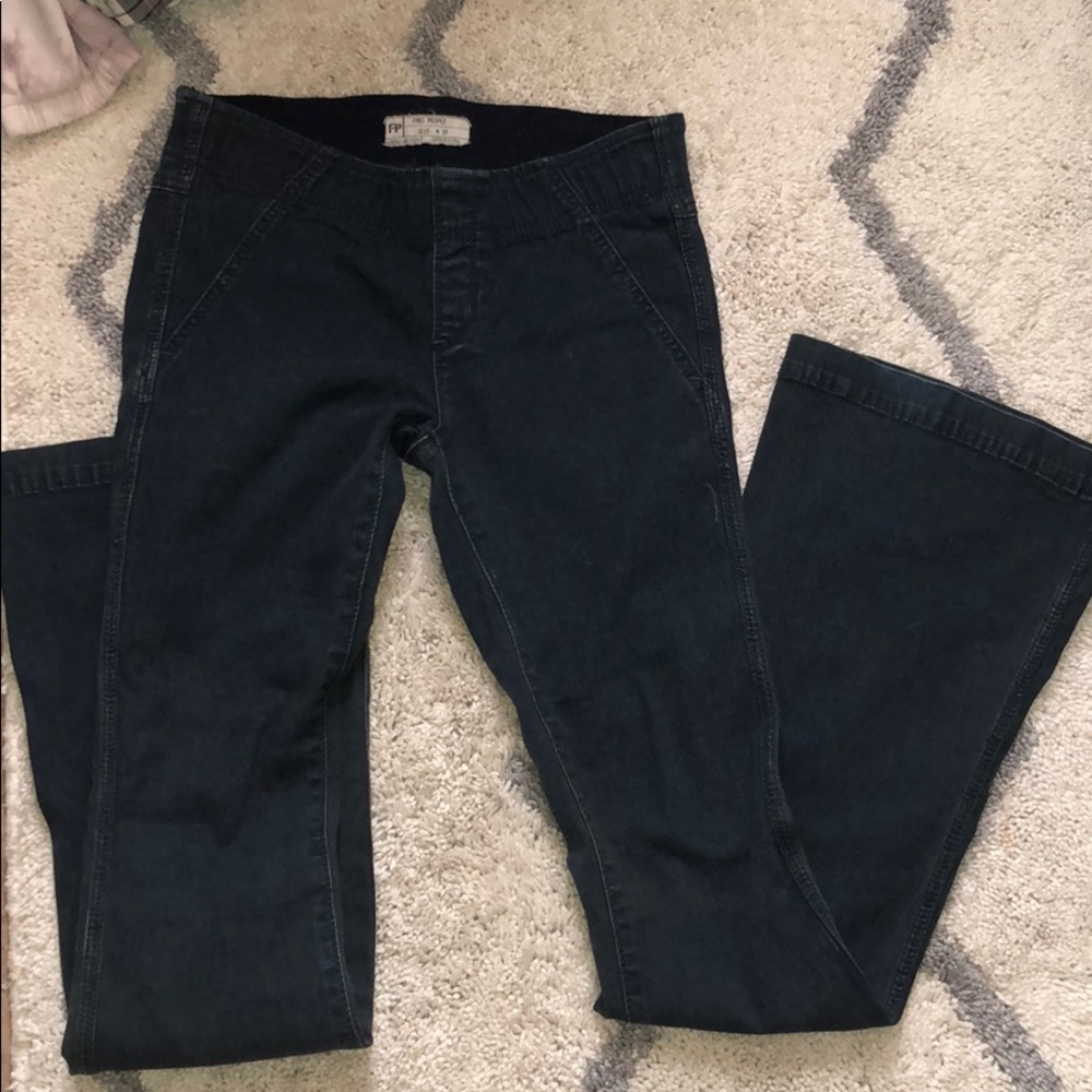 Pull on Free people flare jeans